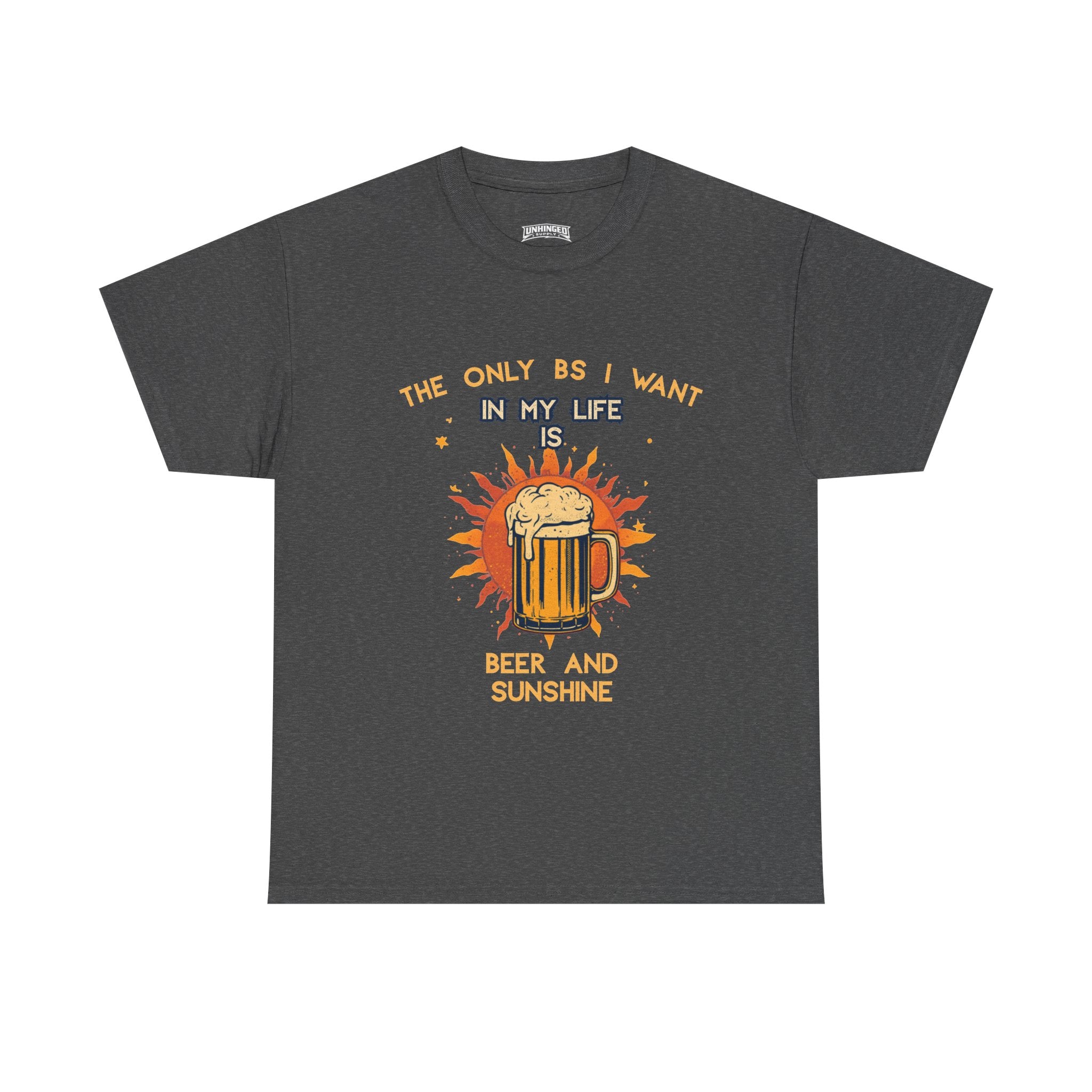 Beer and Sunshine T-Shirt | Retro Beer Mug Graphic, Summer Bar Tee