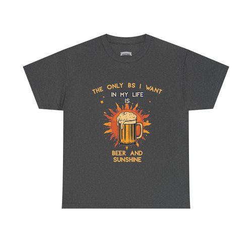 Beer and Sunshine T-Shirt | Retro Beer Mug Graphic, Summer Bar Tee